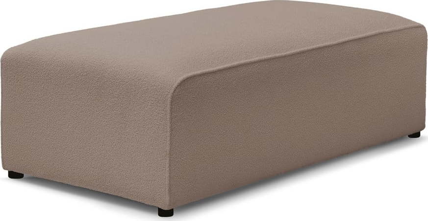 Hnědá modulární podnožka z textilie bouclé Megeve – Bobochic Paris Bobochic Paris