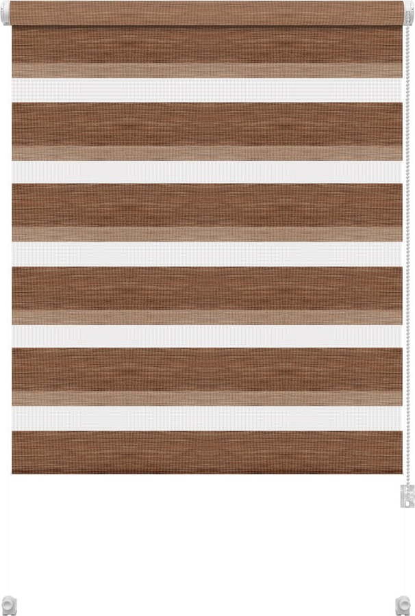Hnědá roleta den a noc 97x150 cm Zebra Natur – Gardinia Gardinia