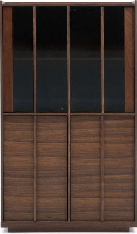 Hnědá vitrína v dekoru ořechu 100x170x40 cm Onix – Kave Home Kave Home