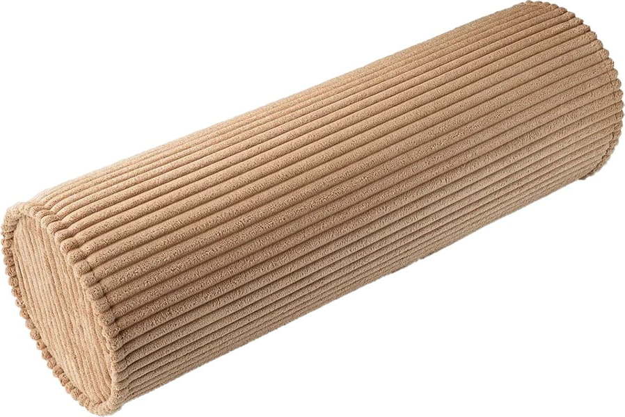 Hnědý manšestrový dětský pohovkový polštář Roll – Wigiwama Wigiwama