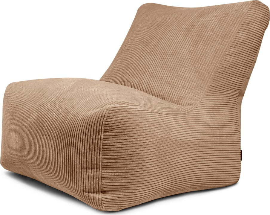 Hnědý manšestrový sedací vak Seat 100 Lounge – SLOWDOWN SLOWDOWN