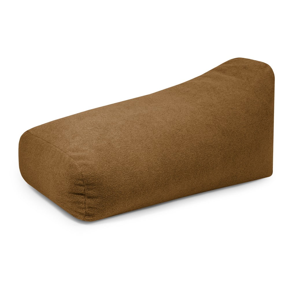 Hnědý sedací vak z textilie bouclé Snug 130 – SLOWDOWN SLOWDOWN