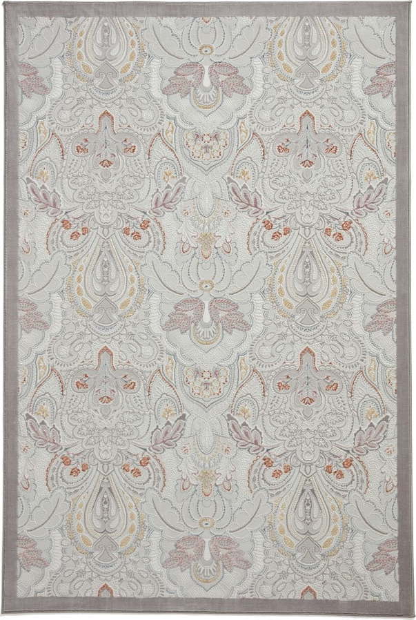 Koberec slonovinový 120x170 cm Damask Pearl – Think Rugs Think Rugs