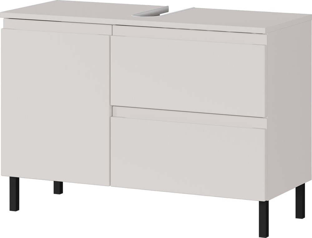 Krémová nízká skříňka pod umyvadlo 80x56 cm Salinas – Germania Germania