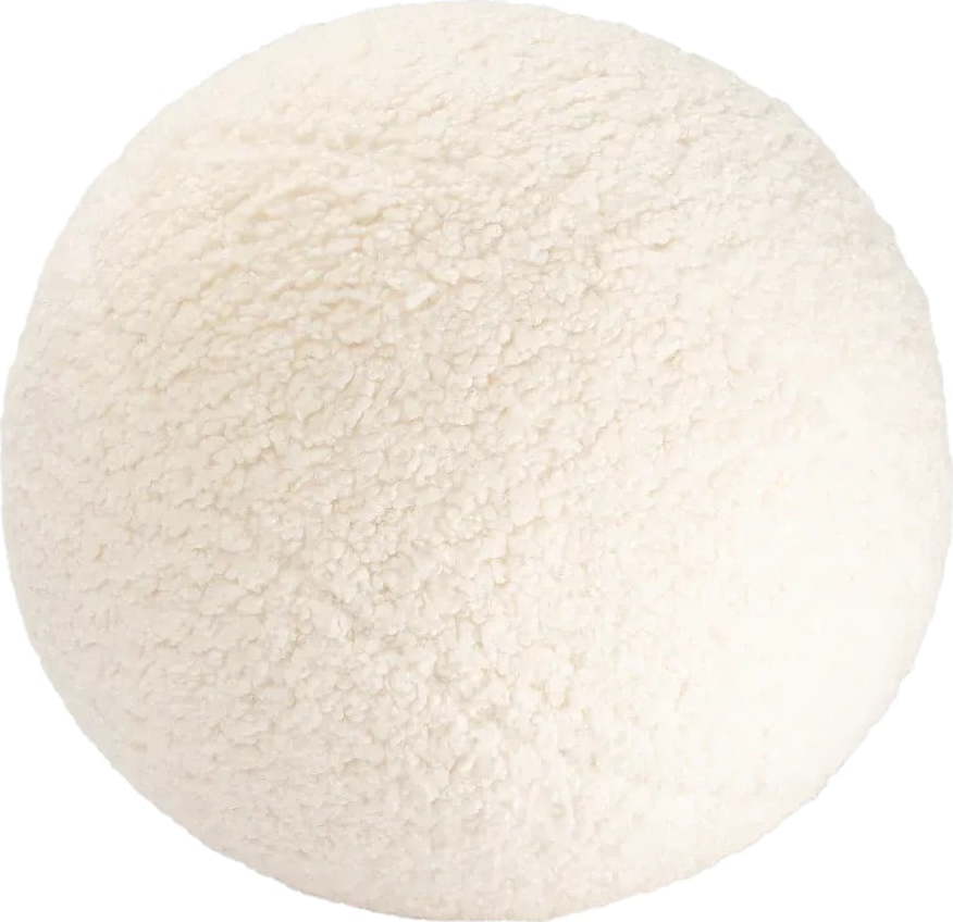 Krémový dětský pohovkový polštář z textilie bouclé Ball – Wigiwama Wigiwama