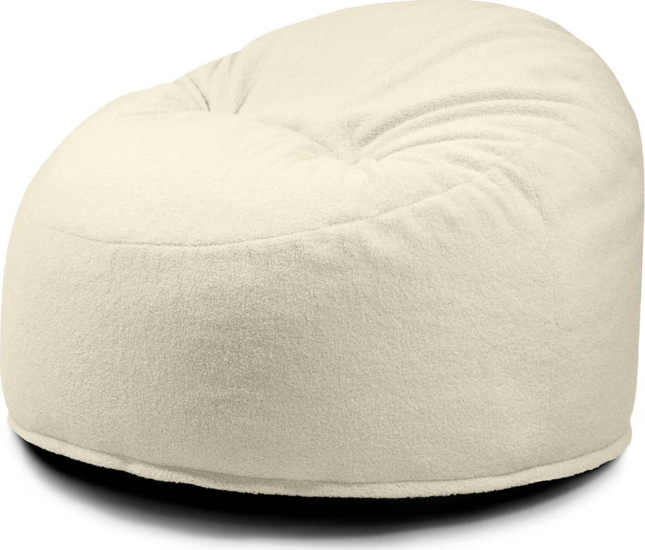 Krémový dětský sedací vak z textilie bouclé Om 85 – SLOWDOWN SLOWDOWN