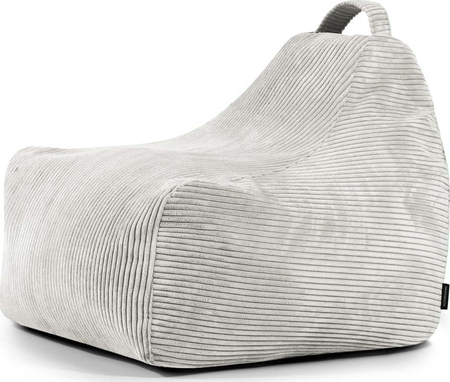 Krémový manšestrový dětský sedací vak Game Amuse – SLOWDOWN SLOWDOWN