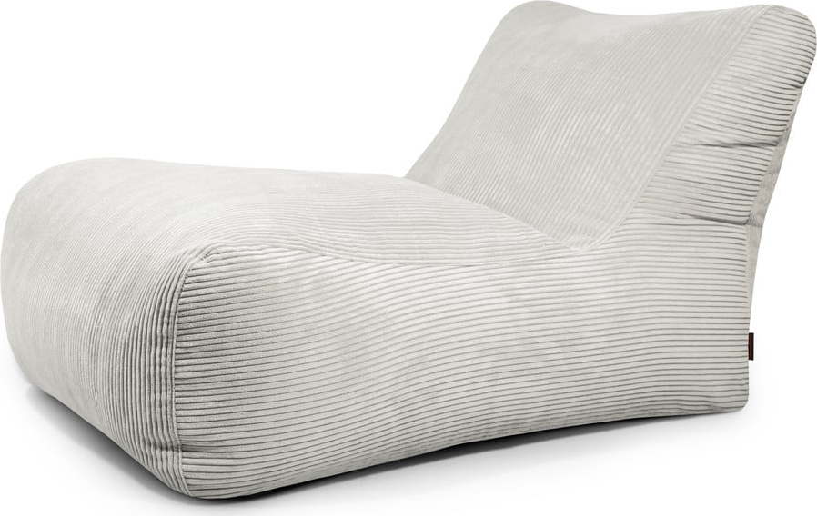 Krémový manšestrový sedací vak Lounge 100 – SLOWDOWN SLOWDOWN