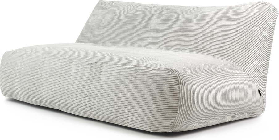 Krémový manšestrový sedací vak Sofa Tube 190 – SLOWDOWN SLOWDOWN