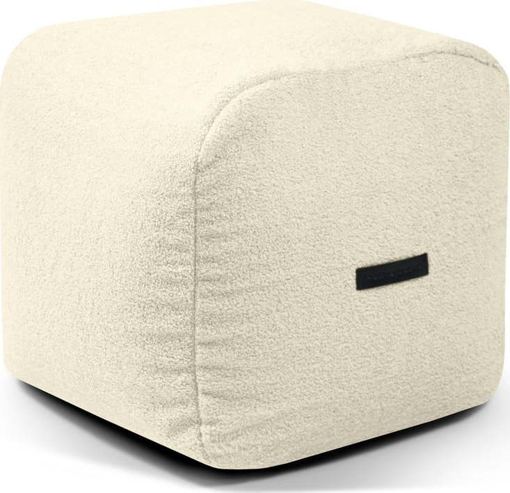 Krémový sedací vak z textilie bouclé Plus 50 Lounge – SLOWDOWN SLOWDOWN