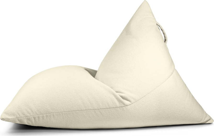 Krémový sedací vak z textilie bouclé Razzmatazz – SLOWDOWN SLOWDOWN