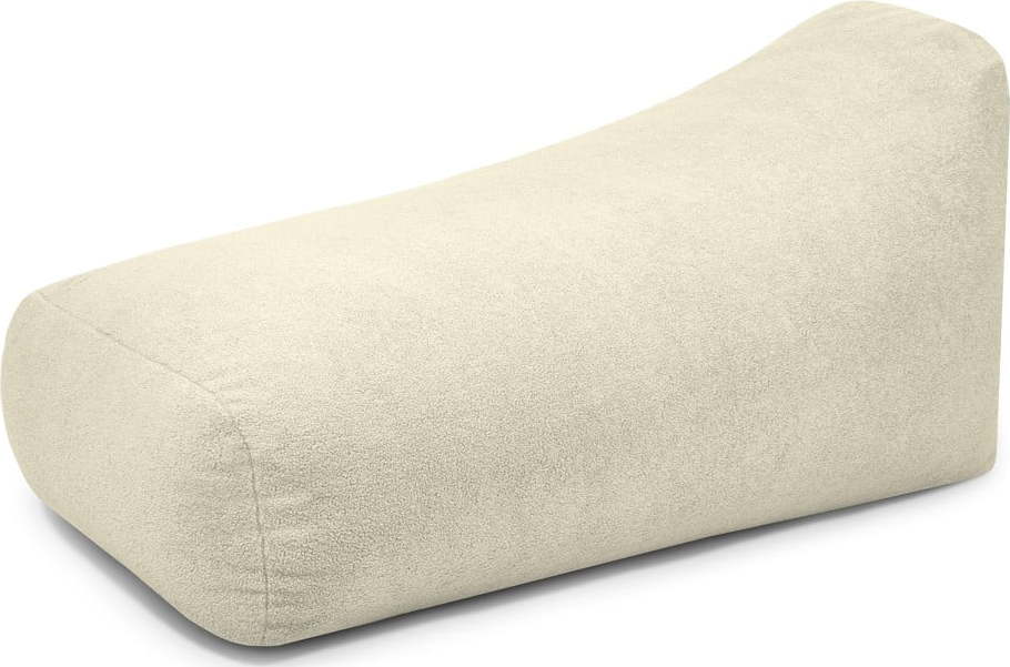 Krémový sedací vak z textilie bouclé Snug Long 140 – SLOWDOWN SLOWDOWN