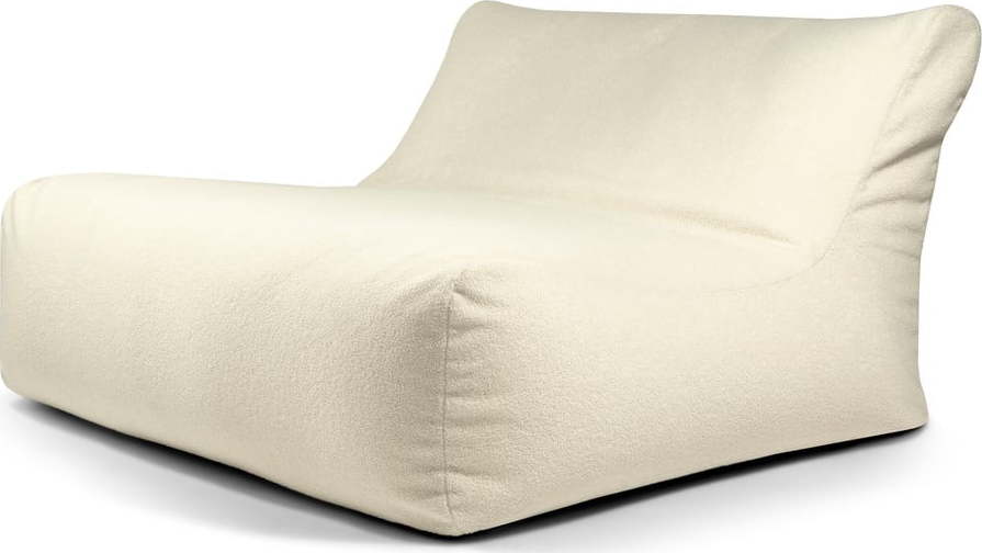 Krémový sedací vak z textilie bouclé Sofa Lounge – SLOWDOWN SLOWDOWN