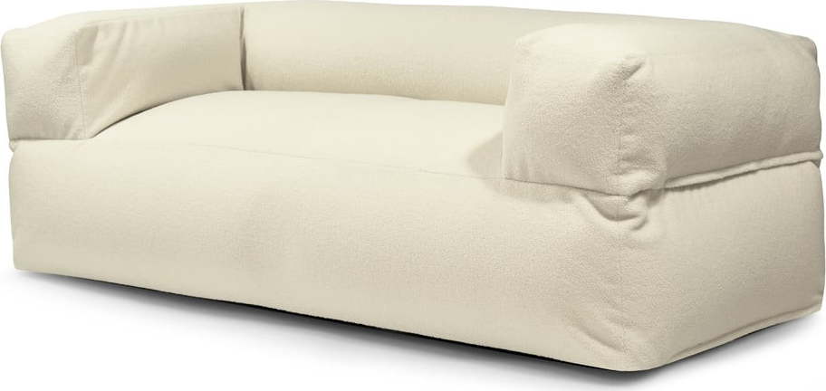 Krémový sedací vak z textilie bouclé Sofa MooG – SLOWDOWN SLOWDOWN