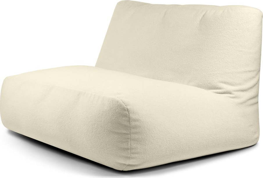 Krémový sedací vak z textilie bouclé Sofa Tube – SLOWDOWN SLOWDOWN