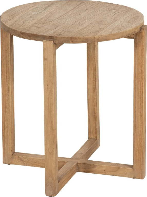 Kulatý odkládací stolek z masivu mindi ø 40 cm Dala – Ixia Ixia