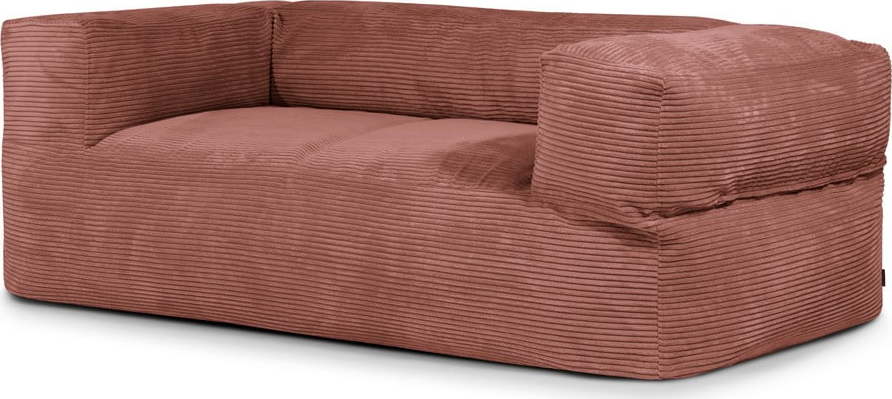 Manšestrový sedací vak v cihlové barvě Sofa MooG – SLOWDOWN SLOWDOWN