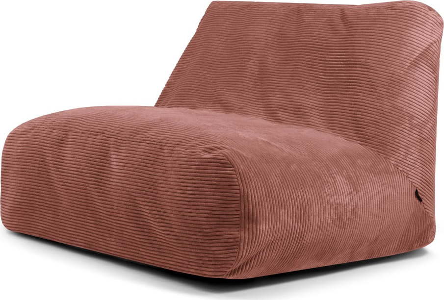 Manšestrový sedací vak v cihlové barvě Sofa Tube – SLOWDOWN SLOWDOWN