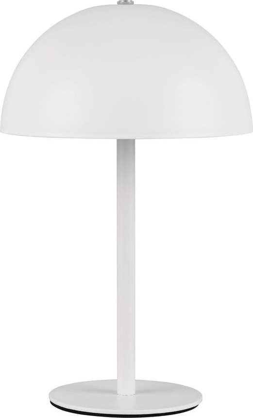 Matně bílá LED stolní lampa s kovovým stínidlem (výška 21 cm) Munoz – Trio TRIO