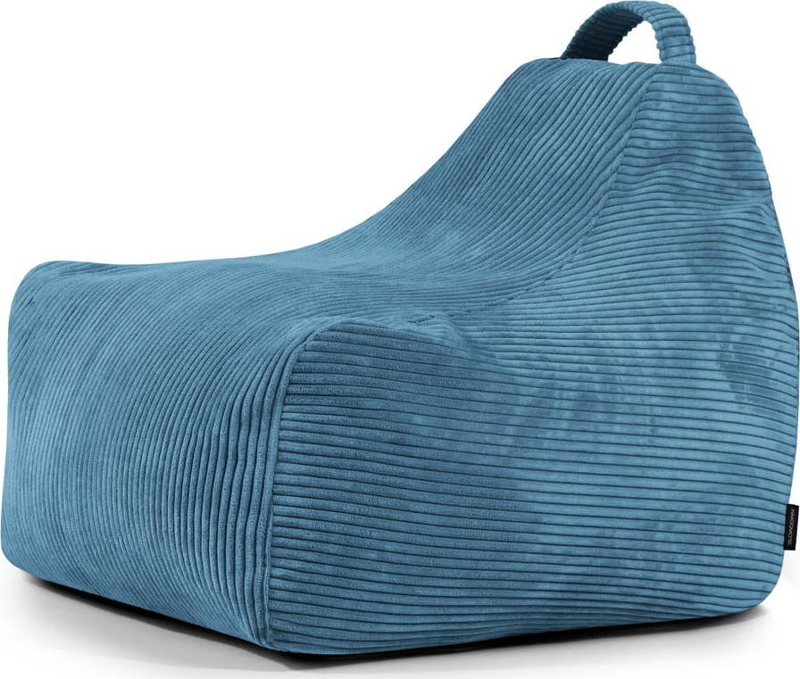 Modrý manšestrový dětský sedací vak Game Amuse – SLOWDOWN SLOWDOWN