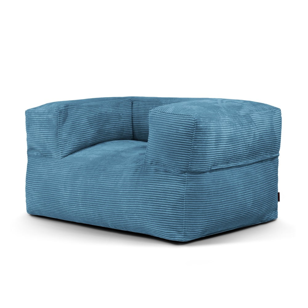 Modrý manšestrový sedací vak MooG – SLOWDOWN SLOWDOWN