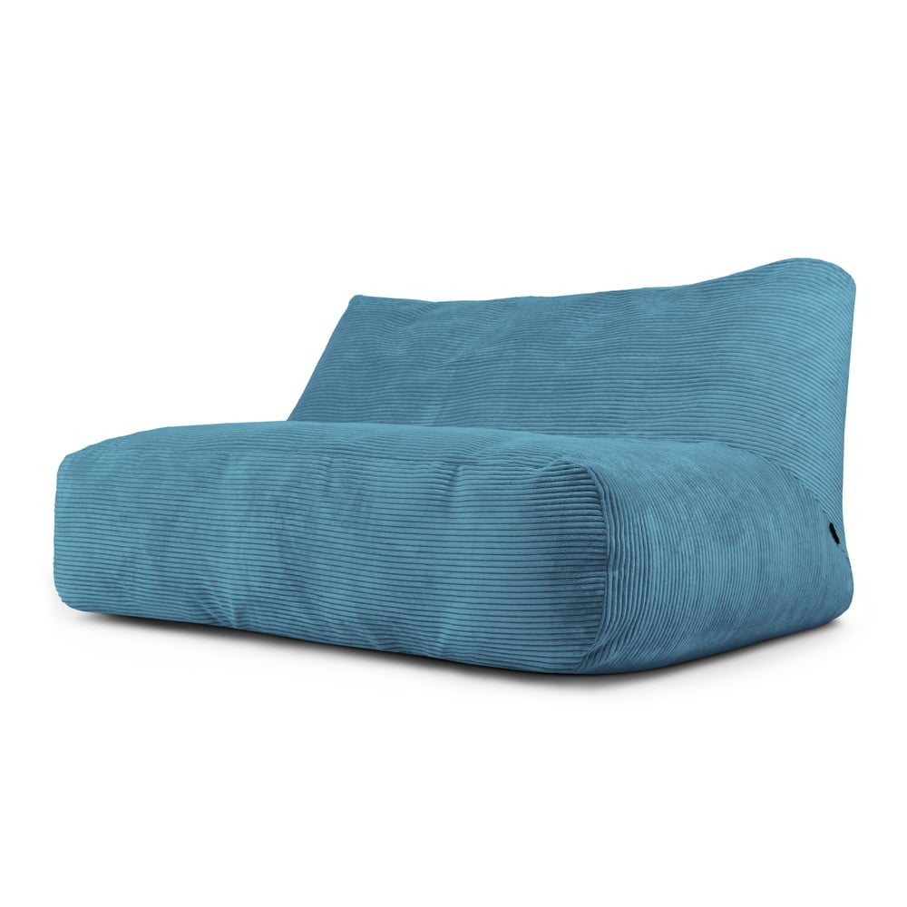 Modrý manšestrový sedací vak Sofa Tube 160 – SLOWDOWN SLOWDOWN