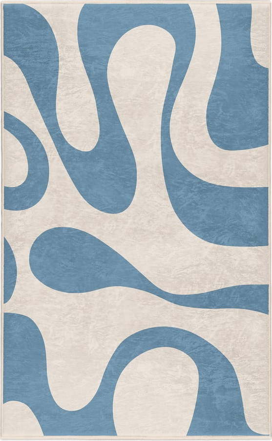 Modrý pratelný koberec 120x180 cm Blue Latte – Mila Home Mila Home