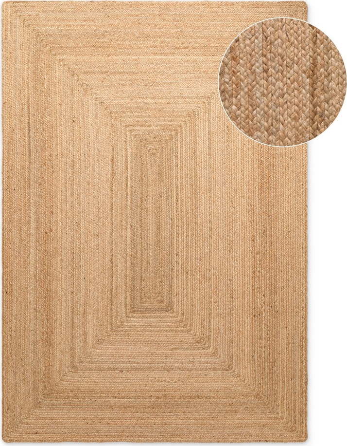 Oboustranný/ručně tkaný jutový koberec v přírodní barvě 80x150 cm Sharmila Natural Brown – Hanse Home Hanse Home