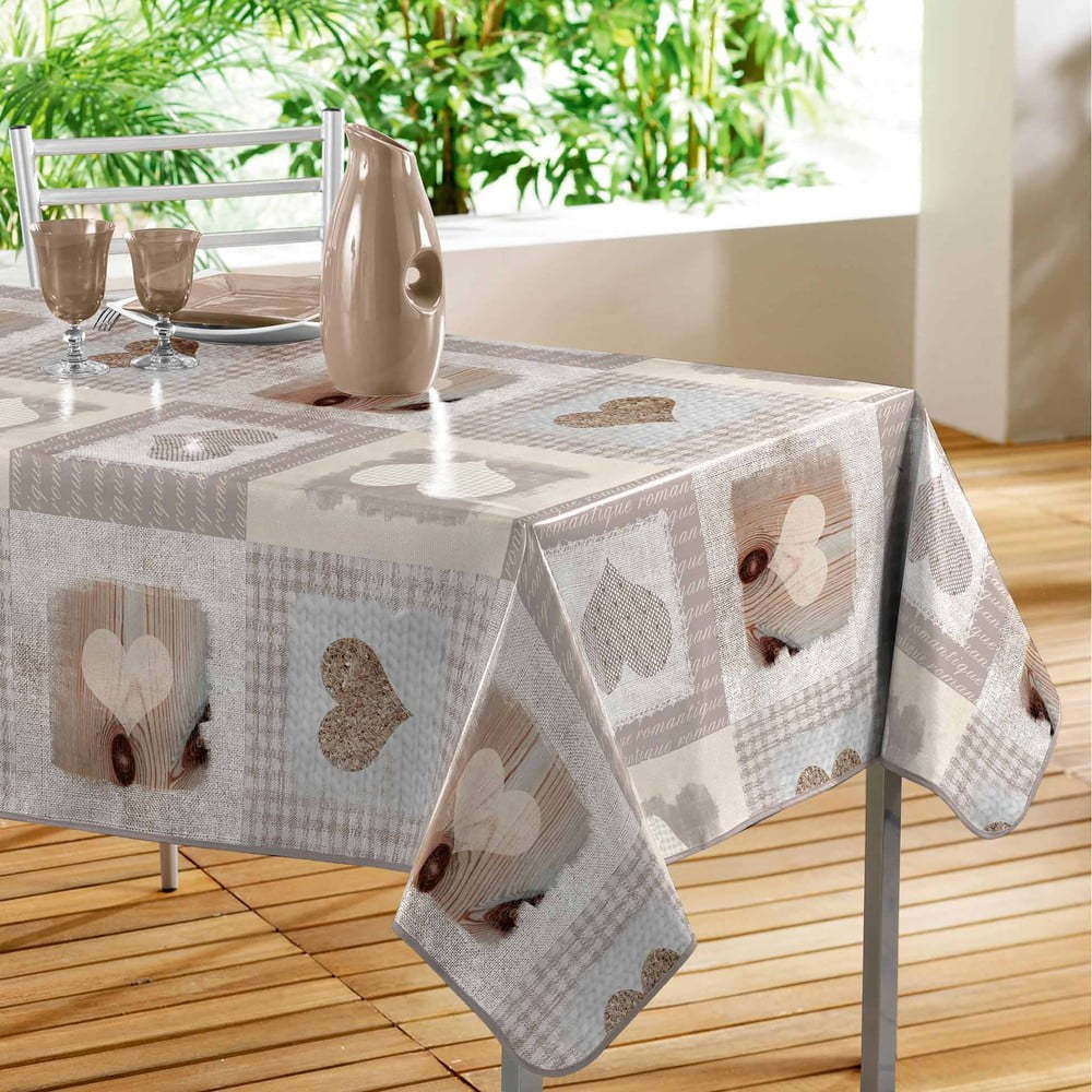 Omyvatelný ubrus z PVC 140x240 cm Cosy Coeur – douceur d'intérieur Douceur d intérieur