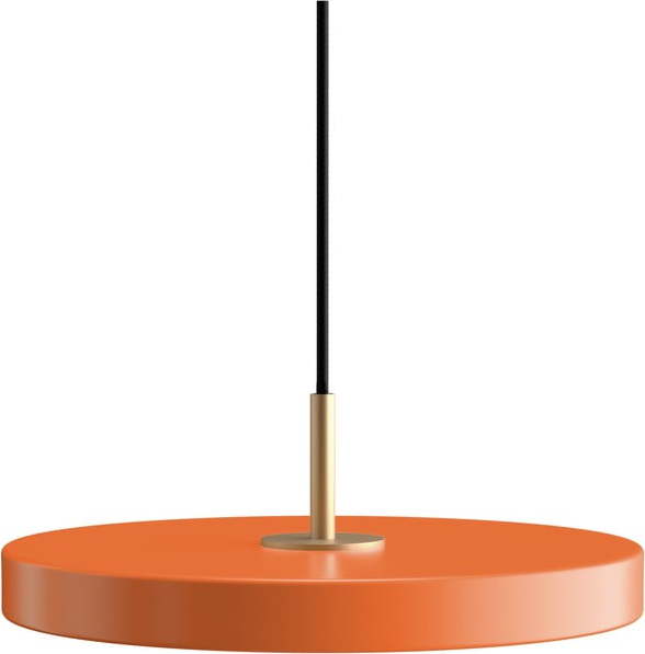 Oranžové kovové LED stmívatelné závěsné svítidlo s kovovým stínidlem ø 31 cm Asteria Plus – UMAGE UMAGE