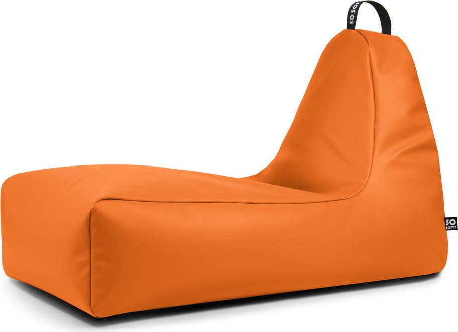 Oranžový sedací vak z imitace kůže Chill XXL – So Soft? So Soft?