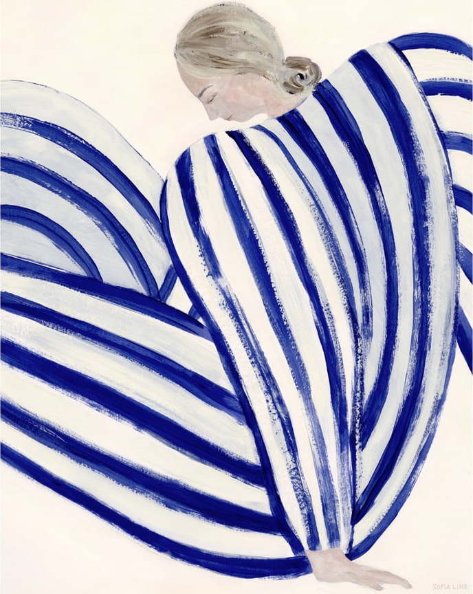 Plakát 50x70 cm Blue Stripe at Concorde – The Poster Club The Poster Club