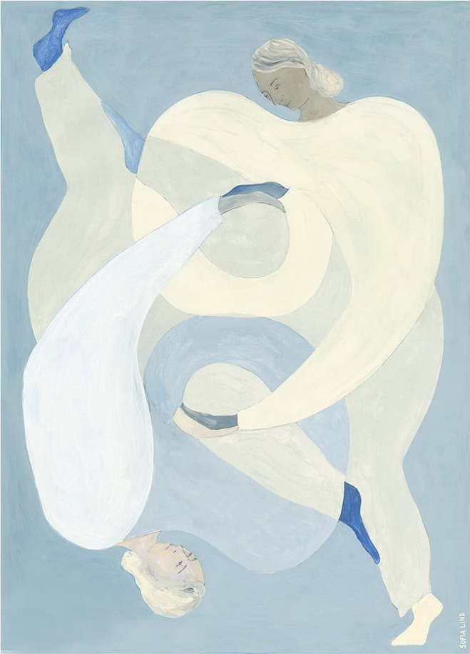 Plakát 50x70 cm Hold You - Blue – The Poster Club The Poster Club