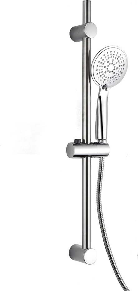 Plastový sprchový set v matně stříbrné barvě s ruční sprchou 70 cm Hydro – douceur d'intérieur Douceur d intérieur