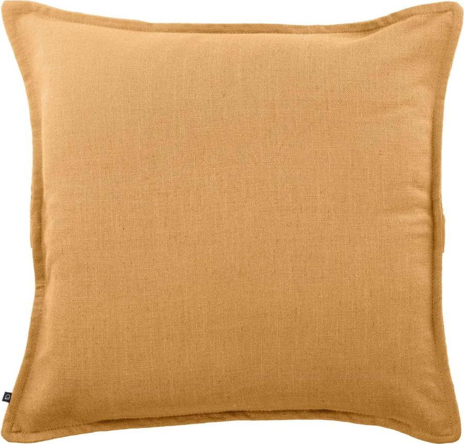 Povlak na polštář s příměsí lnu 45x45 cm Blok – Kave Home Kave Home