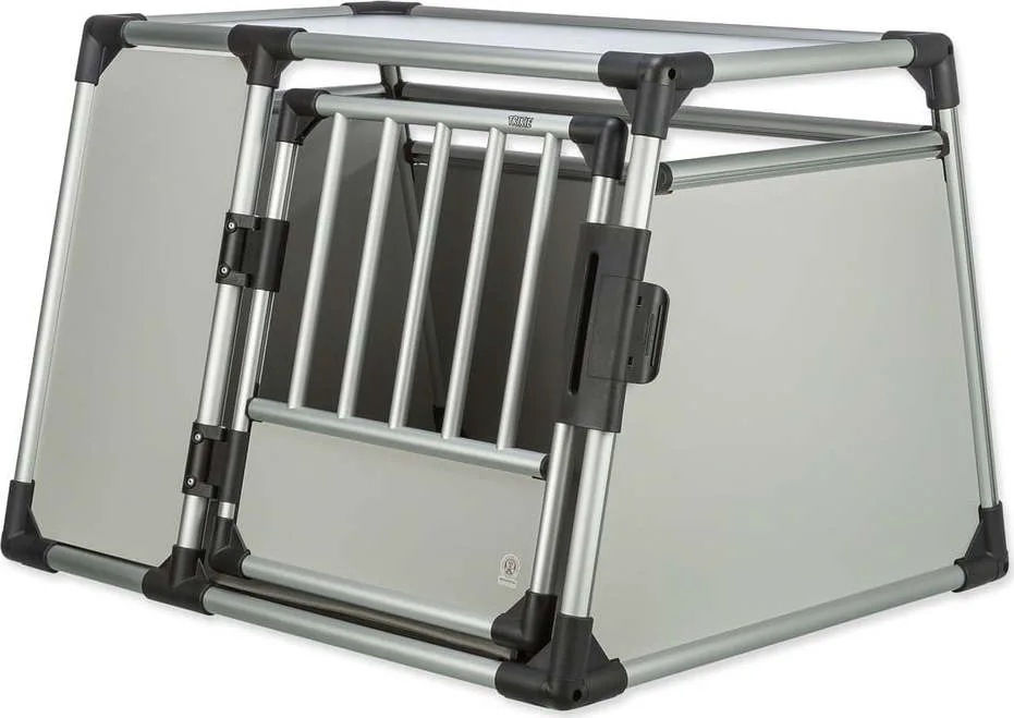 Přepravka pro domácího mazlíčka ve stříbrné barvě 65x93 cm Trixie L – Plaček Pet Products