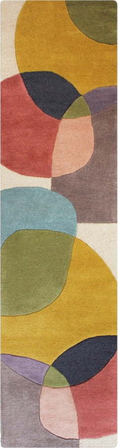 Ručně tkaný vlněný běhoun 60x230 cm Glow Multi – Flair Rugs Flair Rugs