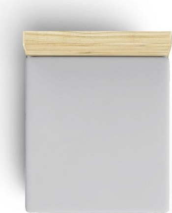 Šedé napínací bavlněné prostěradlo 140x190 cm – Mijolnir Mijolnir