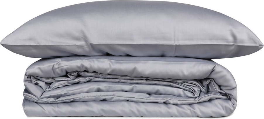 Šedé povlečení na dvoulůžko/prodloužené z bavlněného saténu 240x220 cm Elegant – Mijolnir Mijolnir