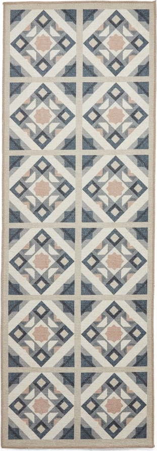 Šedo-krémový pratelný běhoun 61x170 cm Victoria Orange – Think Rugs Think Rugs