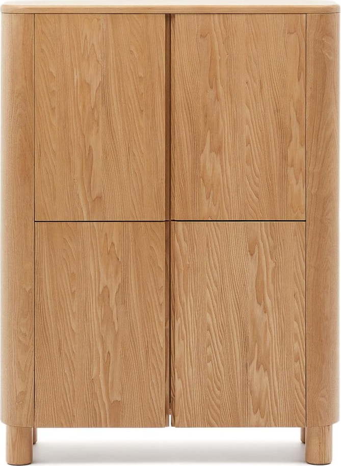 Skříňka v dekoru jasanu v přírodní barvě 100x134x40 cm Salaya – Kave Home Kave Home