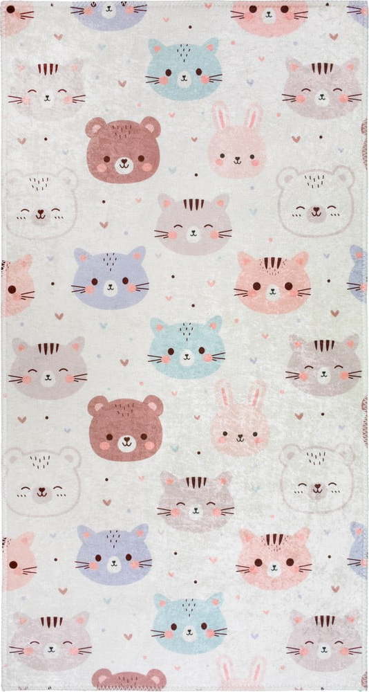 Slonovinový pratelný dětský koberec 80x150 cm Cute Animals – Vitaus Vitaus