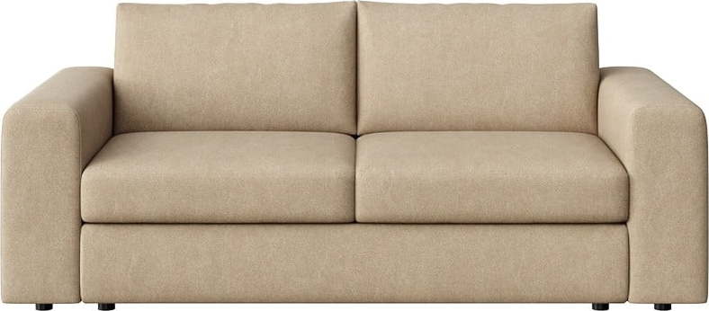 Světle hnědá sametová pohovka 218 cm Baga – Rodier Rodier