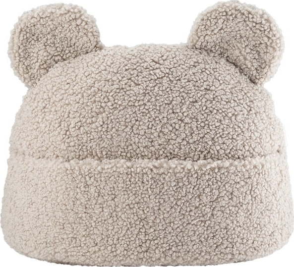 Světle hnědý dětský pohovkový polštář z textilie bouclé Teddy Pouch – Wigiwama Wigiwama