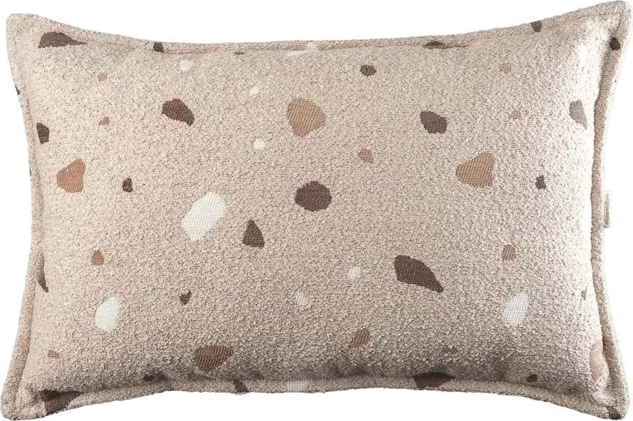 Světle hnědý dětský pohovkový polštář z textilie bouclé/žinylkový Terrazzo Bolster – Wigiwama Wigiwama