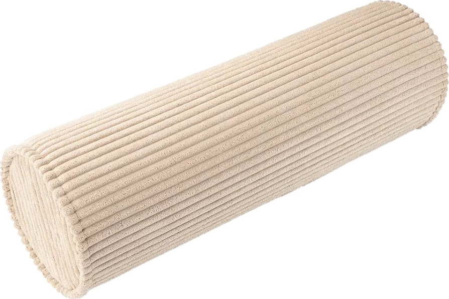 Světle hnědý manšestrový dětský pohovkový polštář Roll – Wigiwama Wigiwama