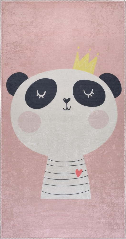 Světle růžový pratelný dětský koberec 80x120 cm Royalty Mascot – Vitaus Vitaus