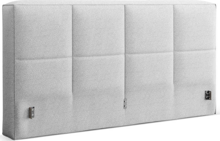 Světle šedé čalouněné čelo postele 209x100 cm Darren – Micadoni Micadoni