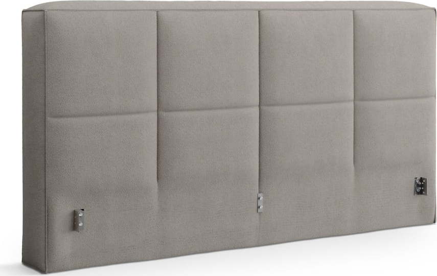 Světle šedé čalouněné čelo postele 249x100 cm Darren – Micadoni Micadoni