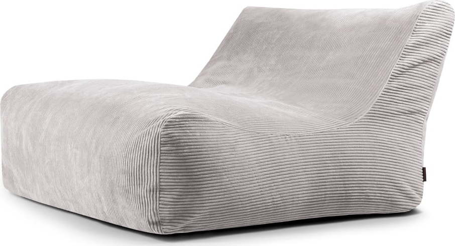 Světle šedý manšestrový sedací vak Sofa Lounge – SLOWDOWN SLOWDOWN